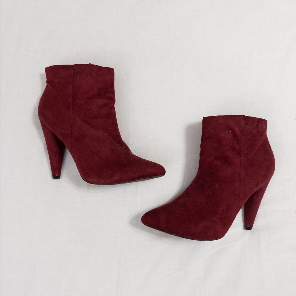 Truffle Collection Red Heeled Booties